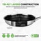 Non Stick Frying Pan With Lid Heat Resistant PFOAPFOS 3
