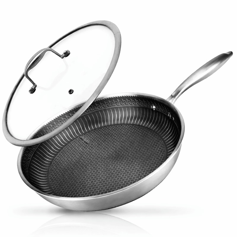Non Stick Frying Pan With Lid Heat Resistant PFOAPFOS 0