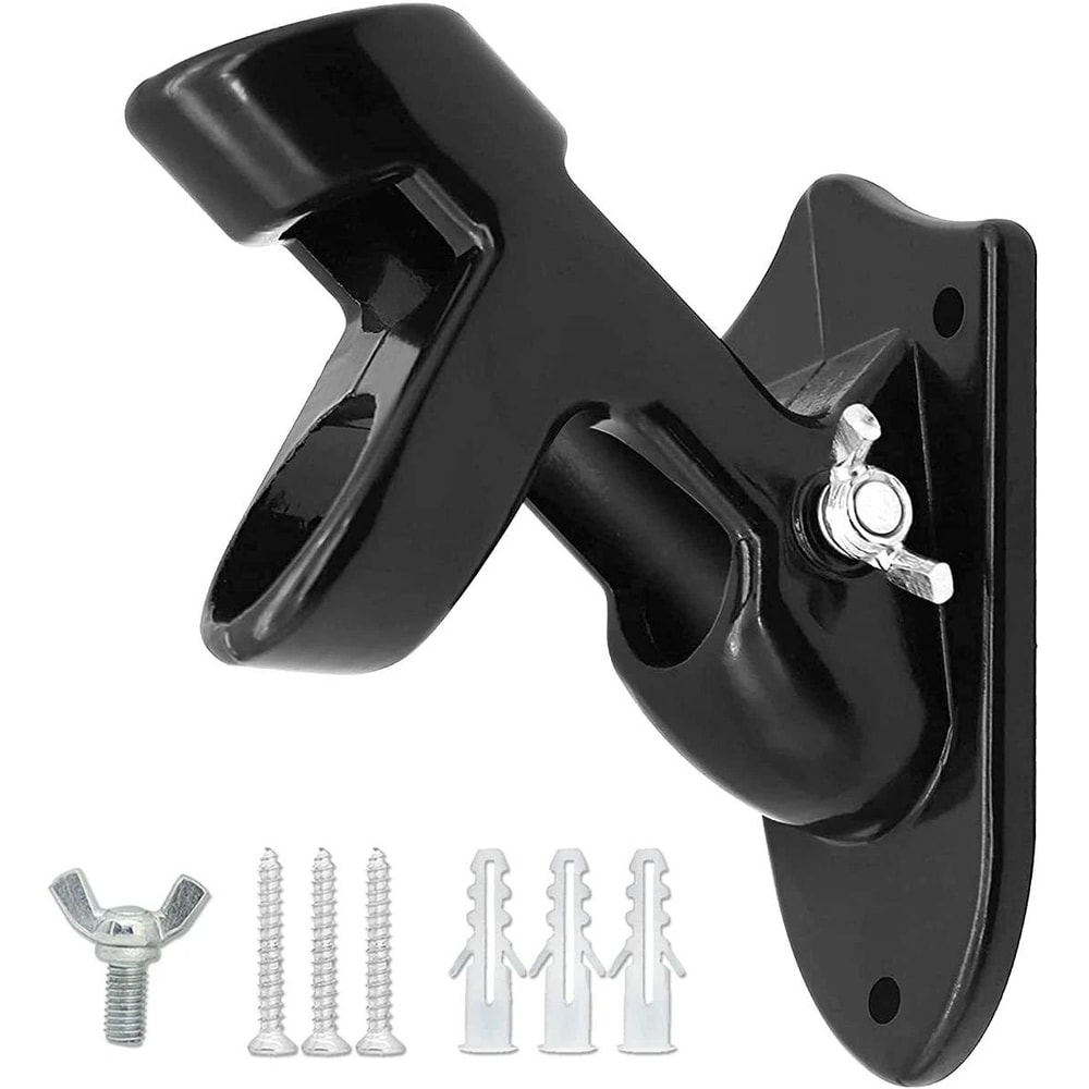 Position Flag Pole Holder Wall Mount Bracket With Hardware Black 0