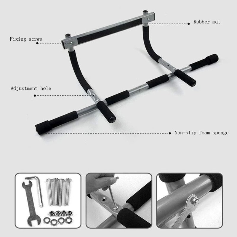 Multi Grip Doorway Pull Up Bar For Home Gym Workouts And Upper Body Training 4