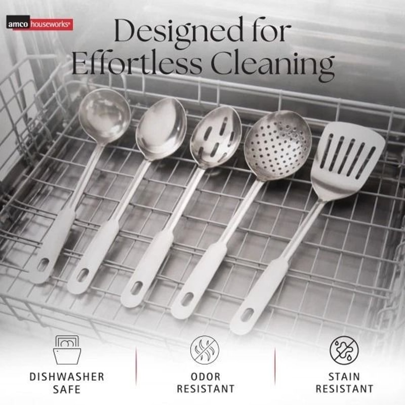 Stainless Steel Utensil Set For Everyday Cooking 2