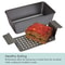 Metallic Meatloaf Pan With Insert Nonstick Healthy Loaf Pan 1