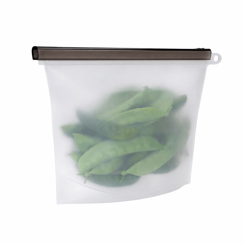 Reusable Silicone Food Storage Bag Medium Leakproof Dishwasher Safe 0