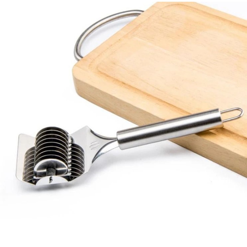 Stainless Steel Pastry Lattice Roller Cutter For Pie Crust Pizza And Dough 2