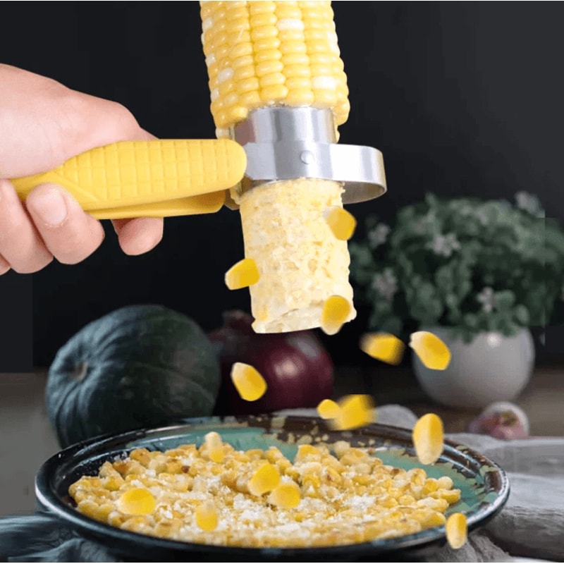 Stainless Steel Corn Stripper Corn Peeler Manual Kernel Remover Tool 0
