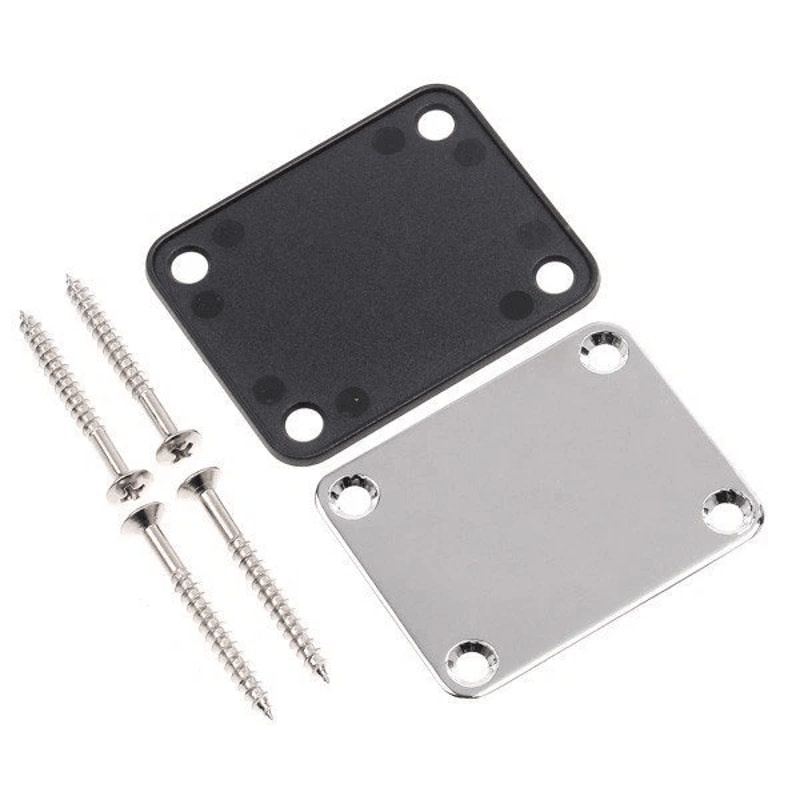 Electric Guitar Neck Plate With Screws Bolt Replacement Hardware 1