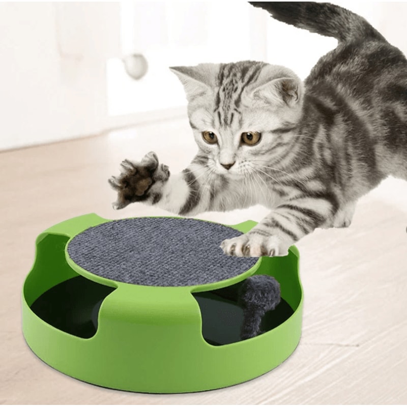 Interactive Cat Mouse Turntable Toy For Indoor Cats 0