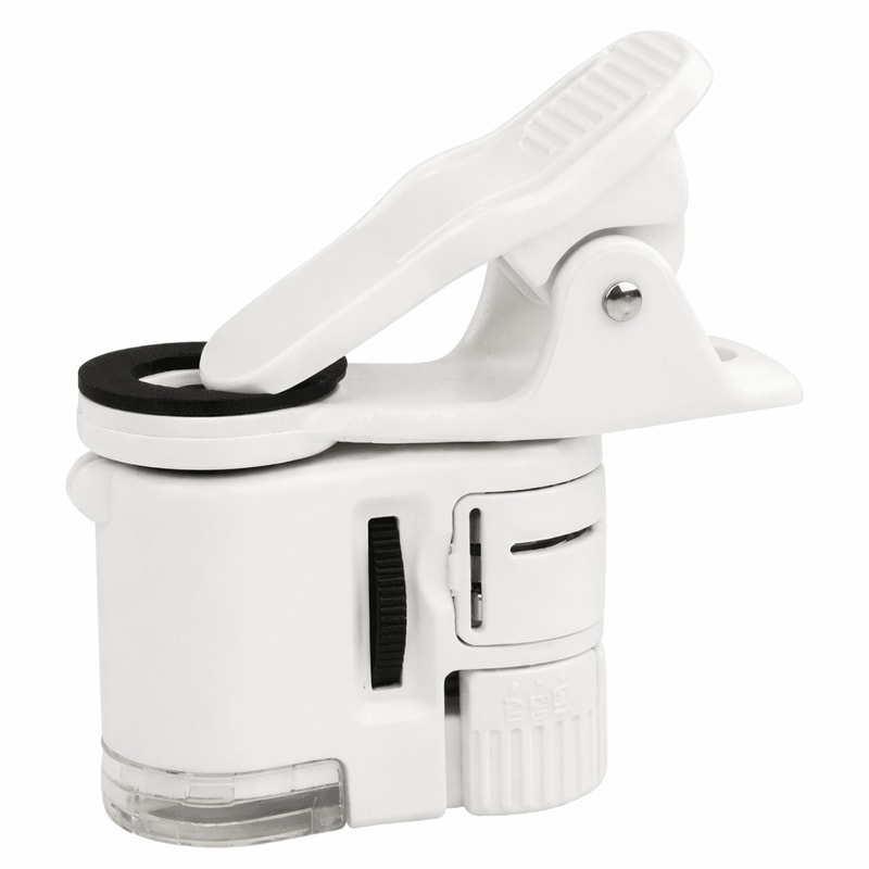 Pocket Microscope LED Jewelry Magnifier Portable Jeweler Loupe 0