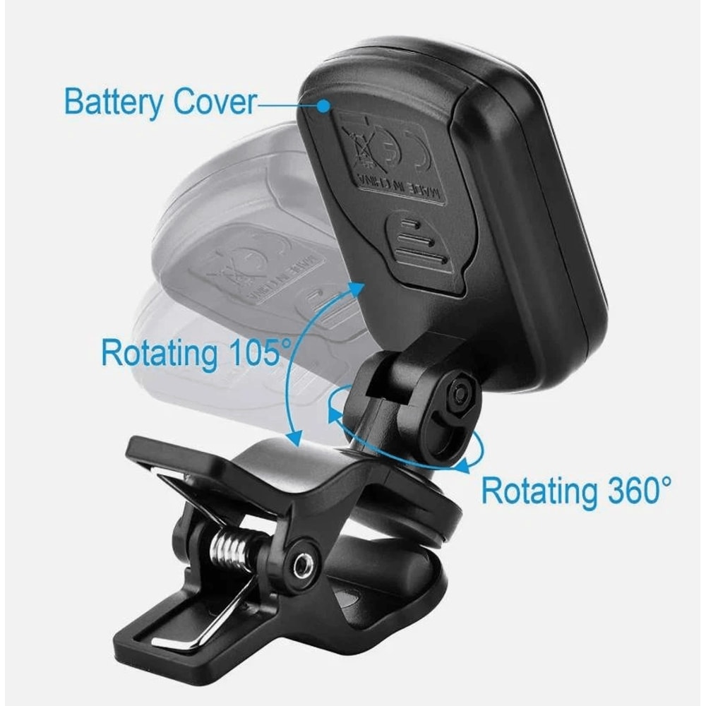 LCD Clip On Tuner For Electric Guitars 5