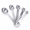 Stainless Steel Measuring Spoon Set Round Baking And Kitchen Measuring Tools 0