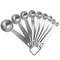 Stainless Steel Measuring Spoon Set Round Baking And Kitchen Measuring Tools 3