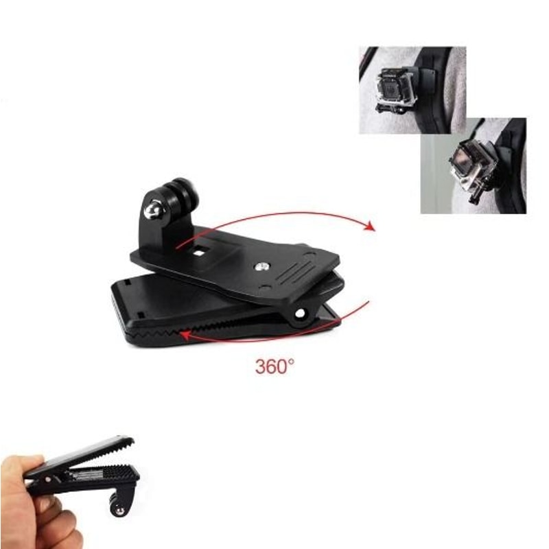Backpack Clip Rotating Hat And Belt Mount Accessory 2