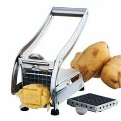 stainless steel french fry cutter with blades manual potato slicer for fries and vegetables