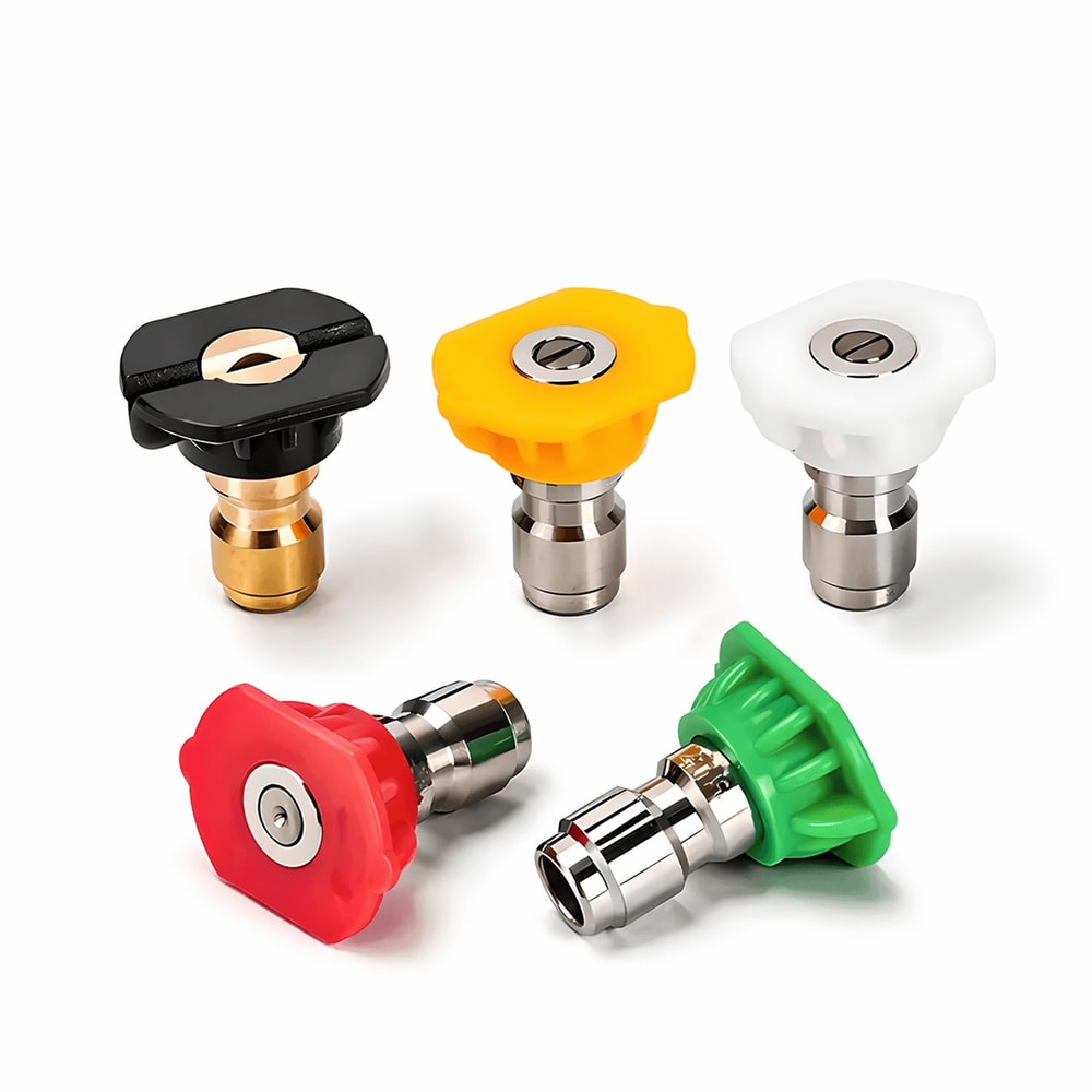 Pressure Washer Spray Nozzle Set Quick Connect High Power Tips Premium Power Wash Attachments 0