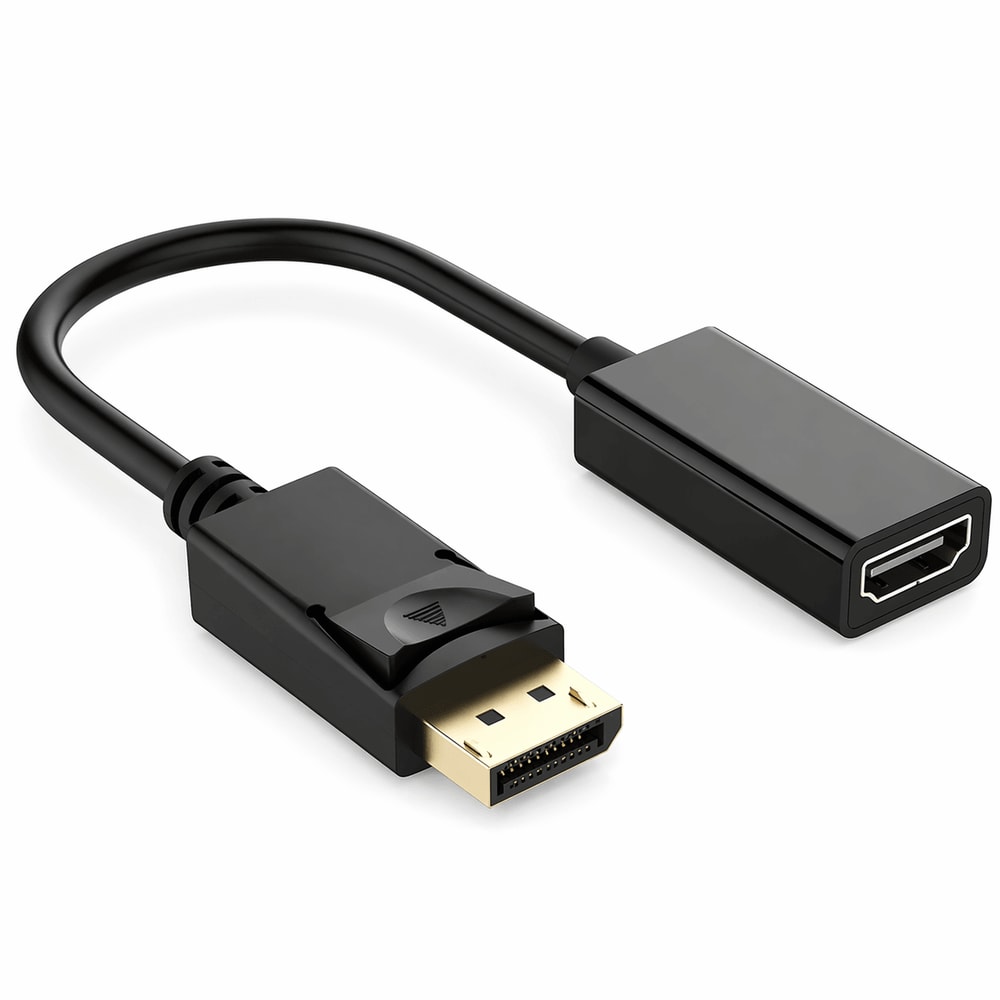 DisplayPort To HDMI Adapter For PC Laptop Desktop High Speed Conversion Cable 0