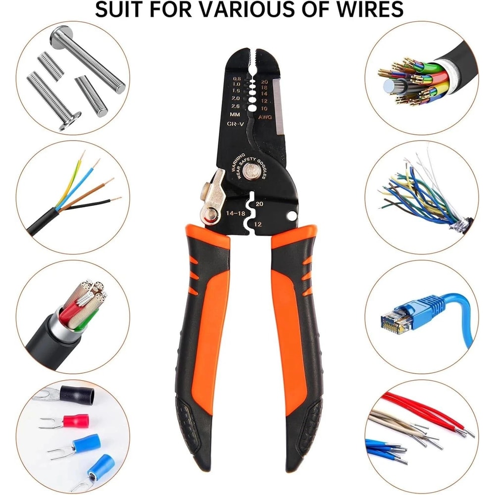Professional Multifunction Electric Wire Stripper Tool Crimping Pliers 2