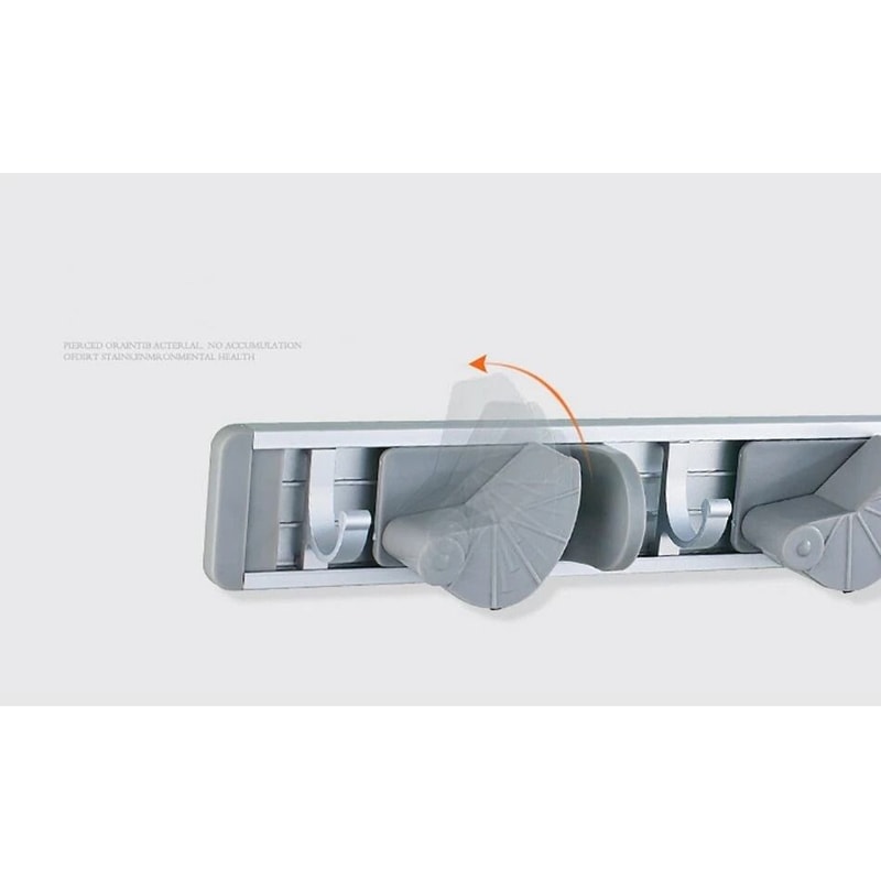 Wall Mount Mop Holder Broom Storage Rack Organizer 4