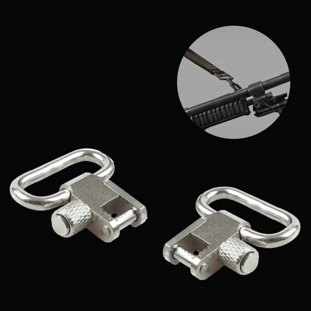 Stainless Steel Sling Swivels For Gun Rifle Sling Mount Durable Easy Connect Attachment 4