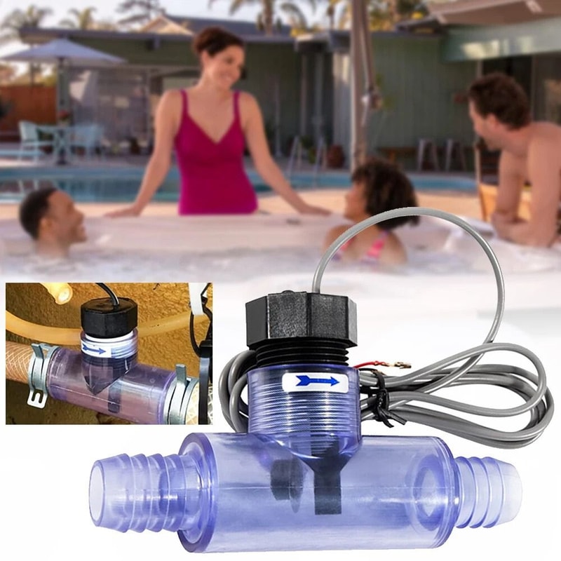 Spa Flow Switch With Transparent Tee Fitting For Heater Repair 2