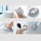 Soft Silicone Back Scrubber Long Handle Shower Brush 4