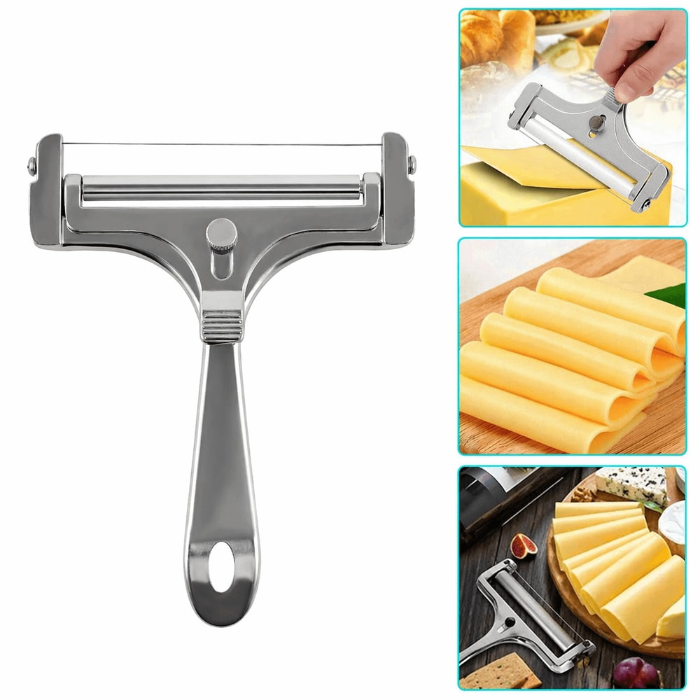 Adjustable Stainless Steel Cheese Slicer Wire Cutter For Block Cheese And Butter 1