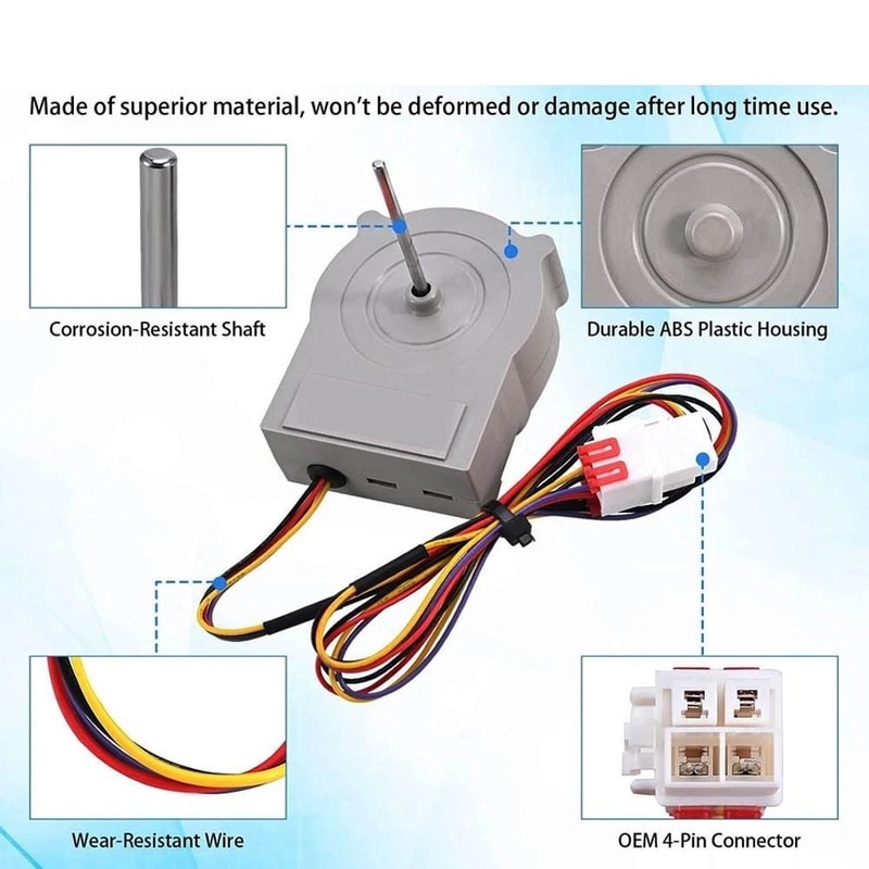 Evaporator Fan Motor For Refrigerator Replacement 2