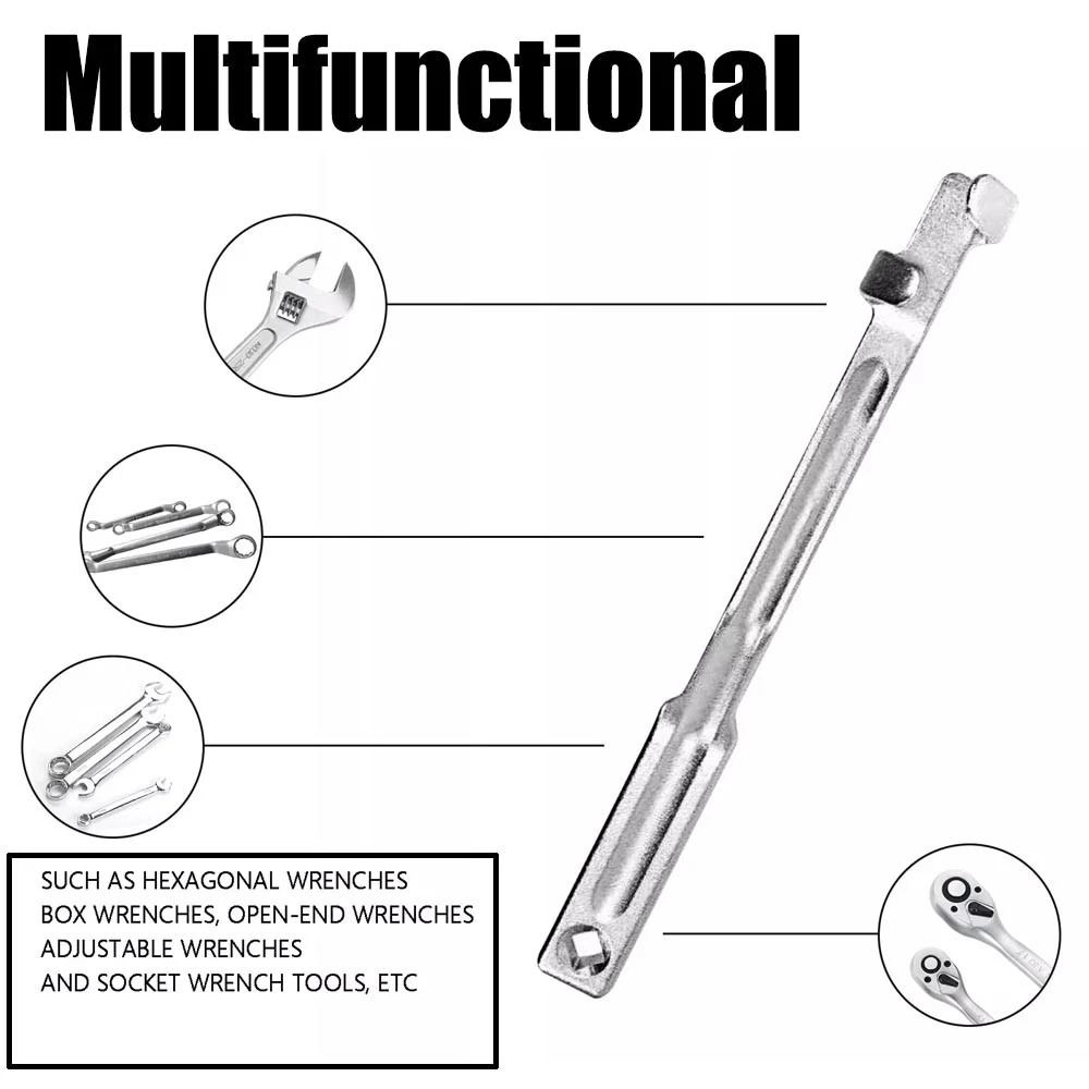 Universal Wrench Extender Bar Drive Spanner Extension Tool For Extra Leverage 9