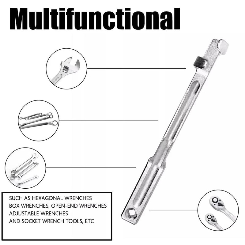 Universal Wrench Extender Bar Drive Spanner Extension Tool For Extra Leverage 9