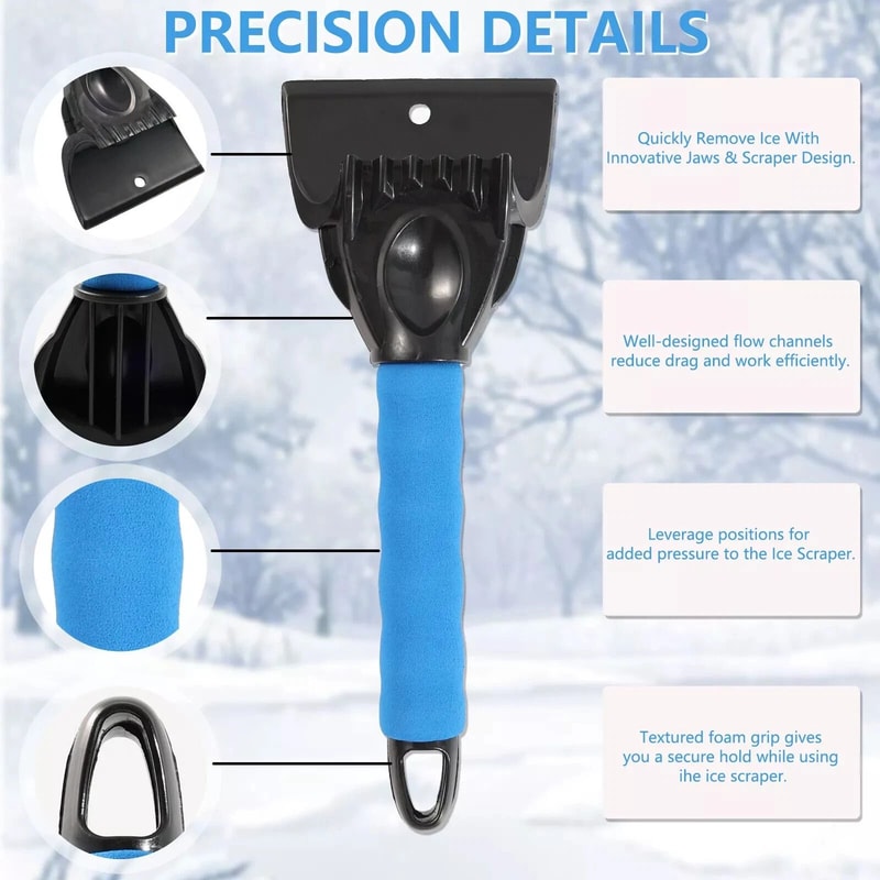 Windshield Ice Scraper Car Frost Remover Winter Snow Cleaning Tool 5