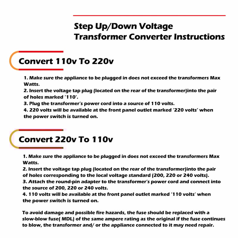 Power Voltage Converter Transformer Step Up Down To With USB 0