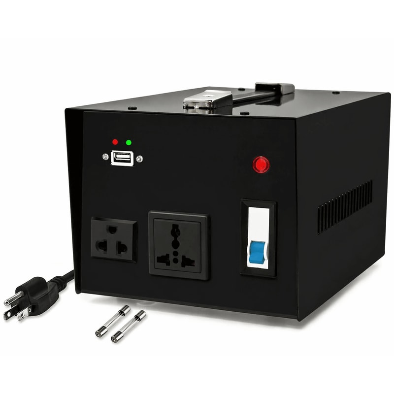 Power Voltage Converter Transformer Step Up Down To With USB 1