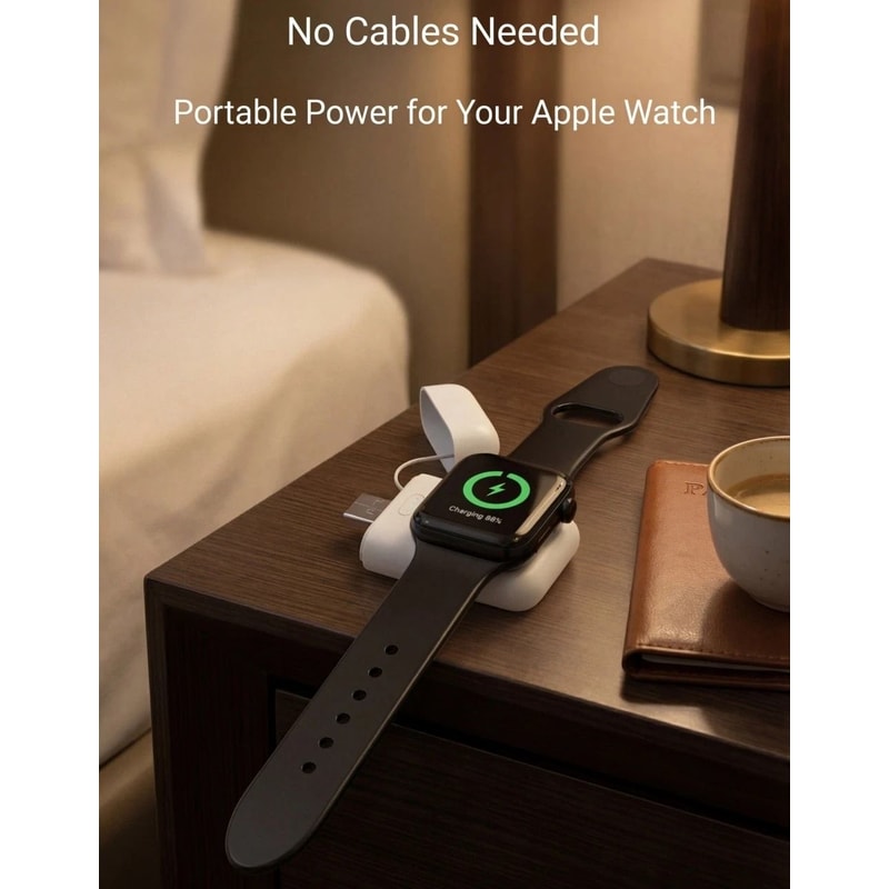 Portable Magnetic Apple Watch Charger Power Bank For Series 6