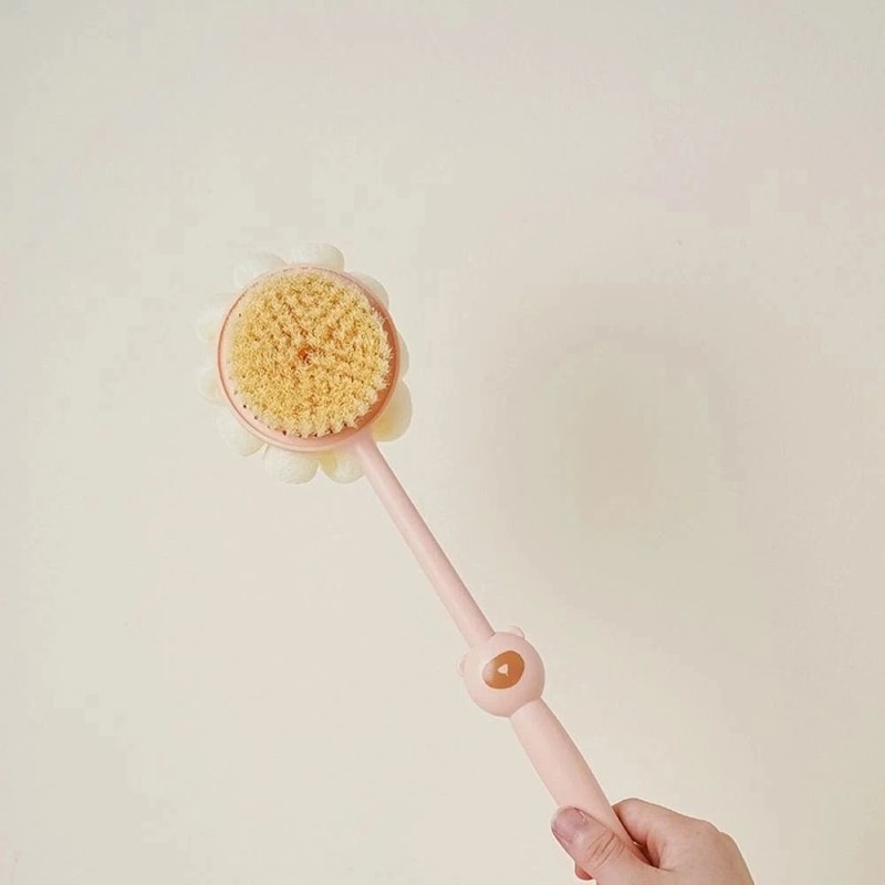 Long Handle Shower Brush Set For Deep Clean Exfoliating Back Care 5