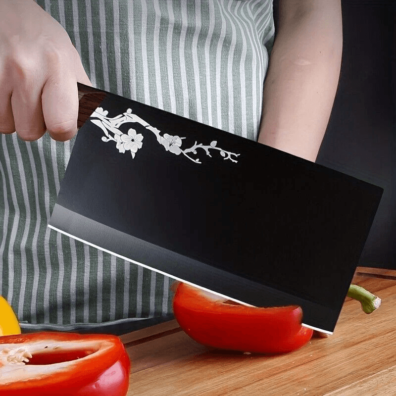 Razor Sharp Chef Cleaver Knife With Ergonomic Handle For Meat And Kitchen Prep 2