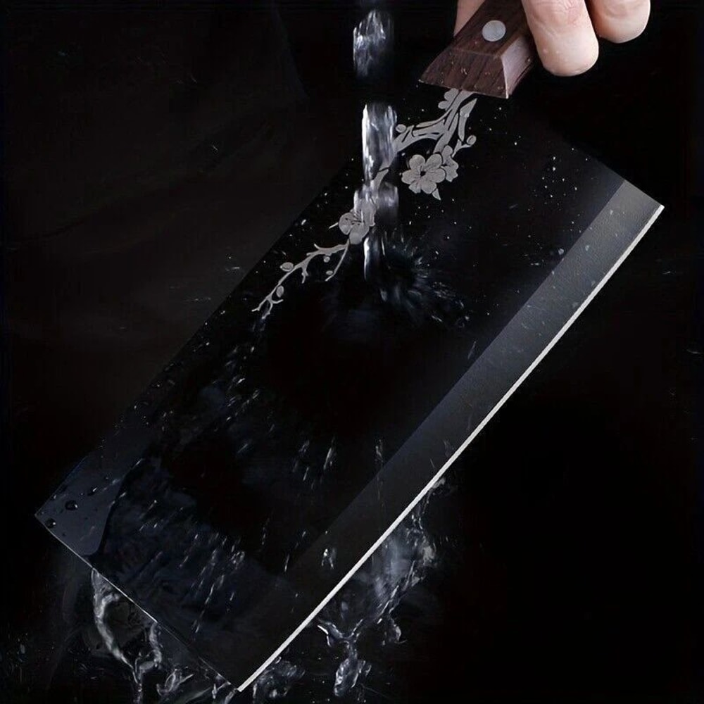 Razor Sharp Chef Cleaver Knife With Ergonomic Handle For Meat And Kitchen Prep 3