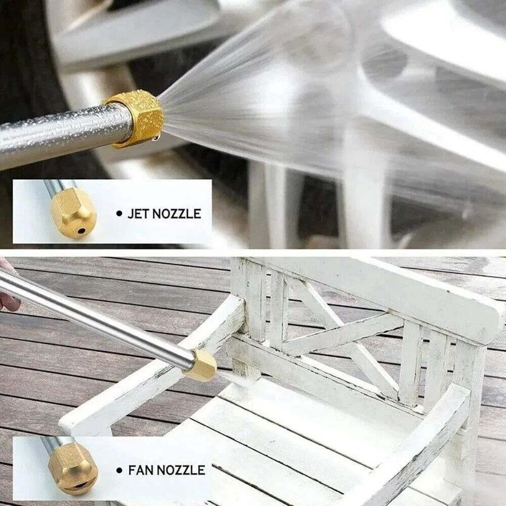 High Pressure Hose Nozzle Power Washer Wand For Garden Hose Car Wash And Outdoor Cleaning 8