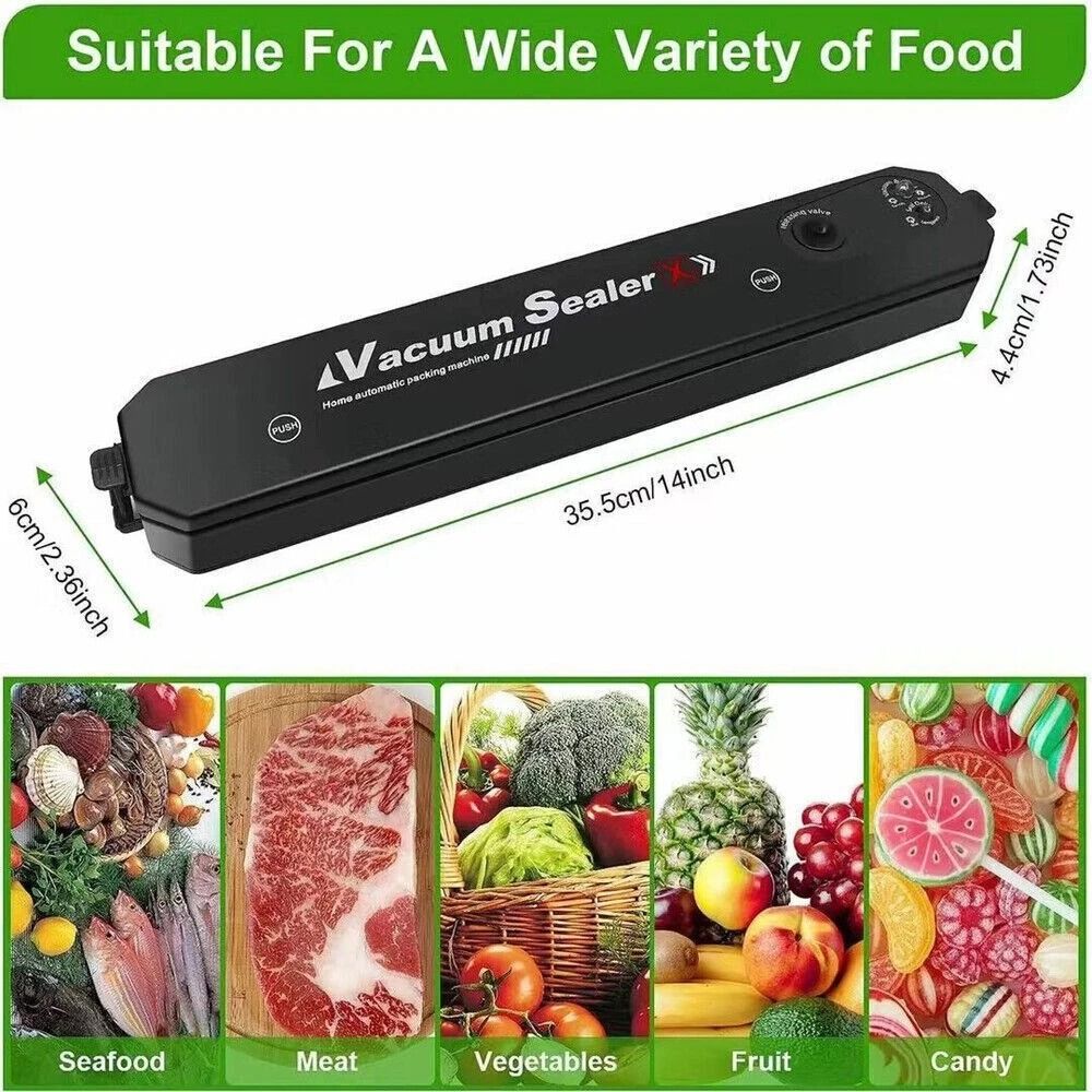 Automatic Vacuum Sealer Machine With Bags Compact Food Sealer For Fresh Storage 6