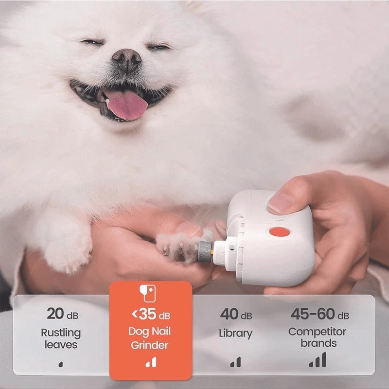 Quiet Pet Nail Grinder For Dogs Cats Safe Paw Trimmer For Easy Home Grooming 2