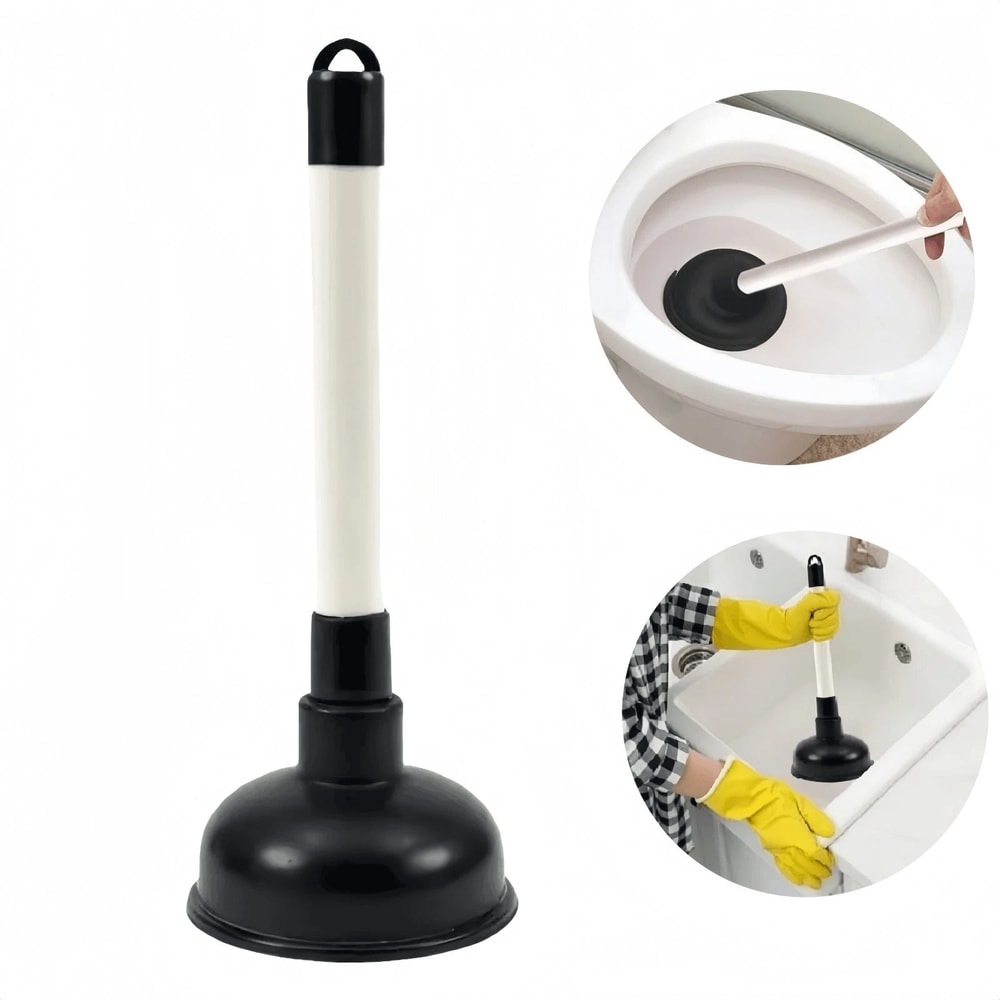 Heavy Duty Sink Plunger Drain Clog Remover For Bathroom Kitchen And Toilet 2