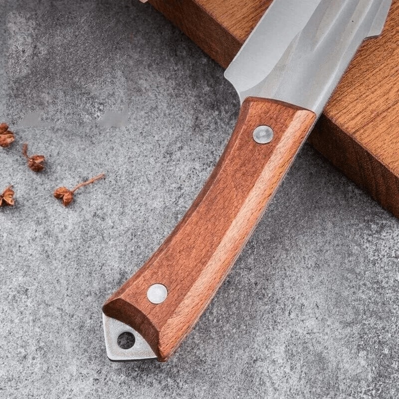 Mini Pocket Knife With Leather Sheath Stainless Steel Fruit Knife For Camping 1