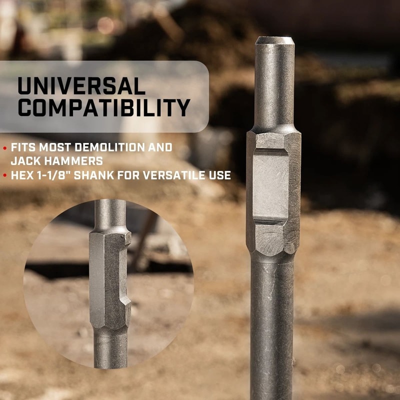 Hex Asphalt Cutter Chisel Bit For Jack Hammer 5