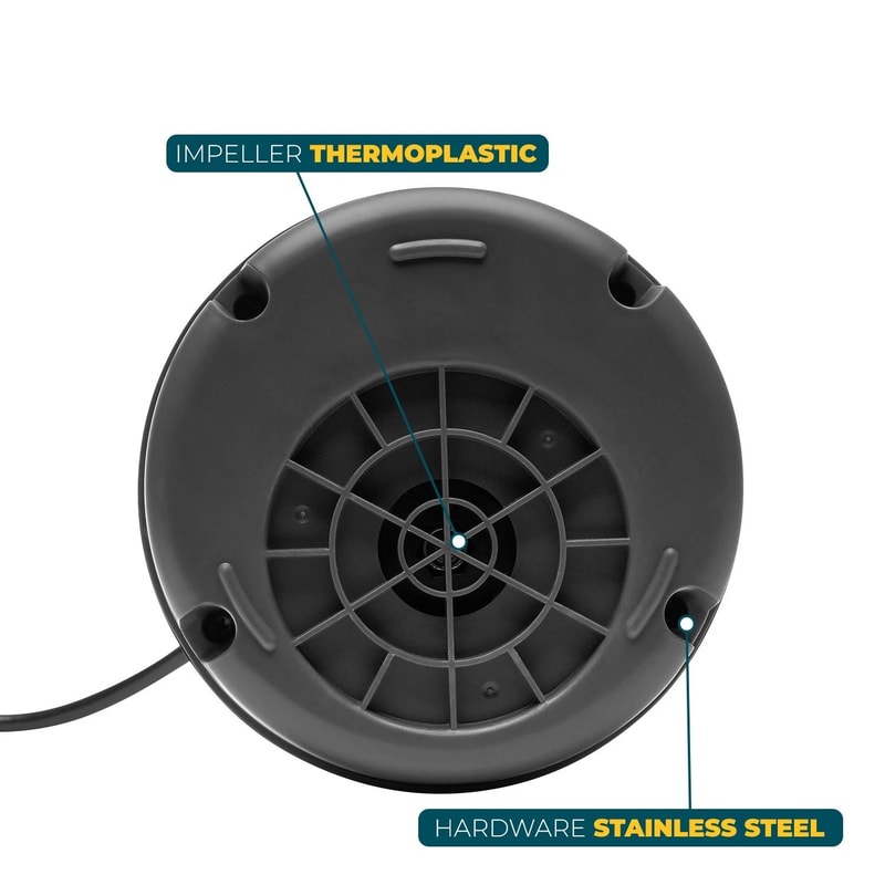 Submersible Utility Pump GPH Portable Water Drain Pump 4