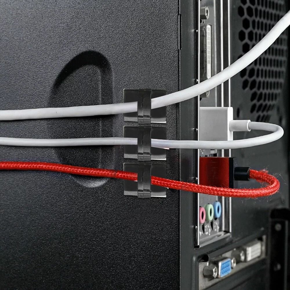 Self Adhesive Cable Clips For Cord Management And Wire Organization 1