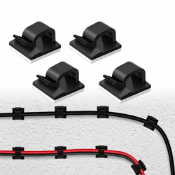 self adhesive cable clips for cord management and wire organization