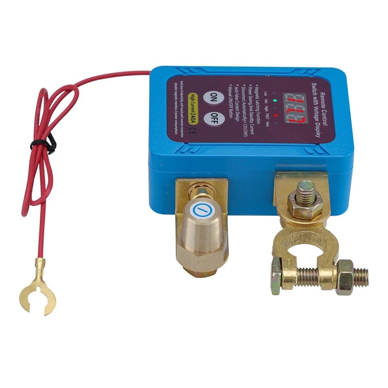 Remote Car Battery Disconnect Switch Master Power Kill Isolator With Remote Control 2