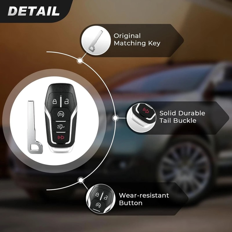 Remote Key Fob Shell Case For Ford Explorer Mustang Edge Fusion 20152017 11