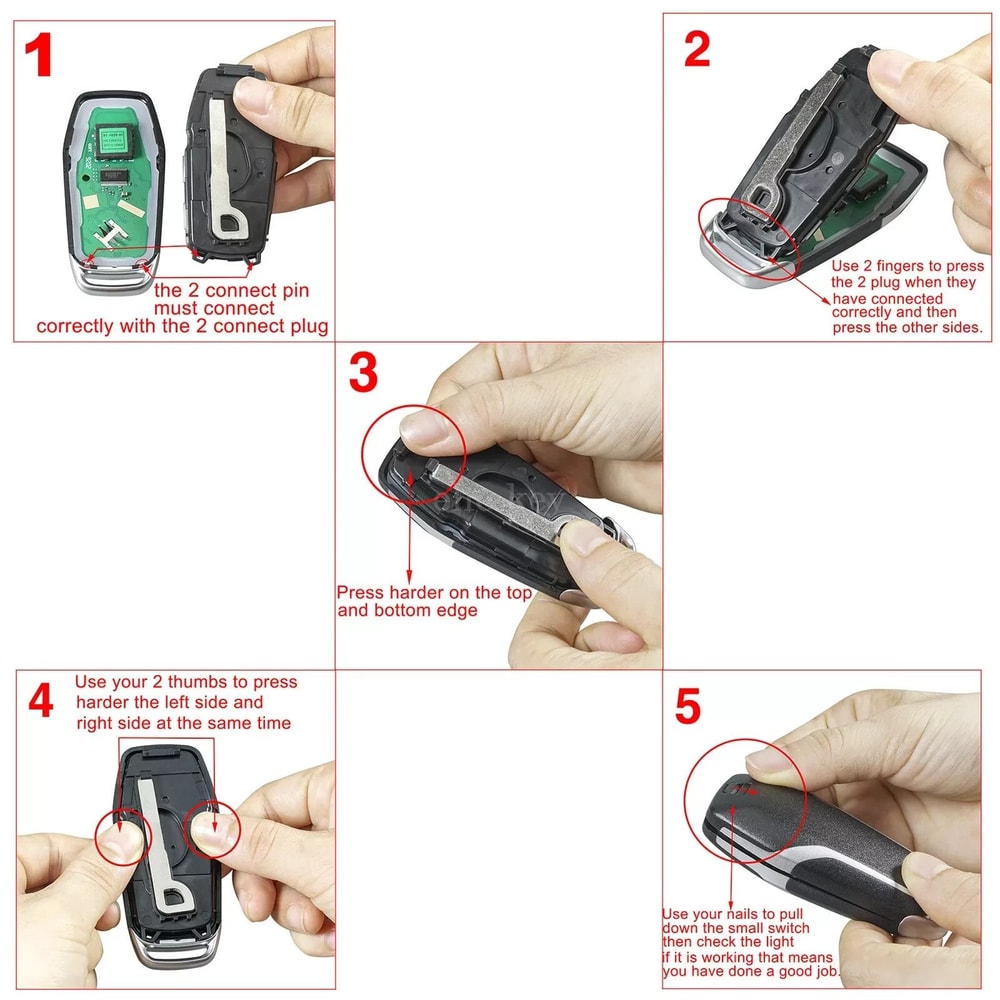 Remote Key Fob Shell Case For Ford Explorer Mustang Edge Fusion 20152017 9