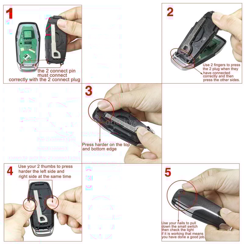 Remote Key Fob Shell Case For Ford Explorer Mustang Edge Fusion 20152017 9