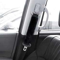 faux sheepskin seat belt cover shoulder strap cushion pad for car comfort