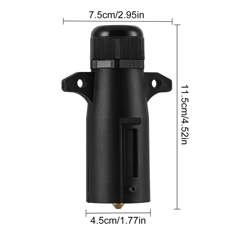 Durable Pin Trailer Wiring Adapter Universal RV Style Connector Plug 10